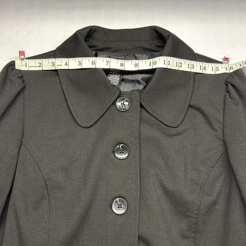 Sandro Lightweight Jacket Button Front Size Large Black - Picture 8 of 11